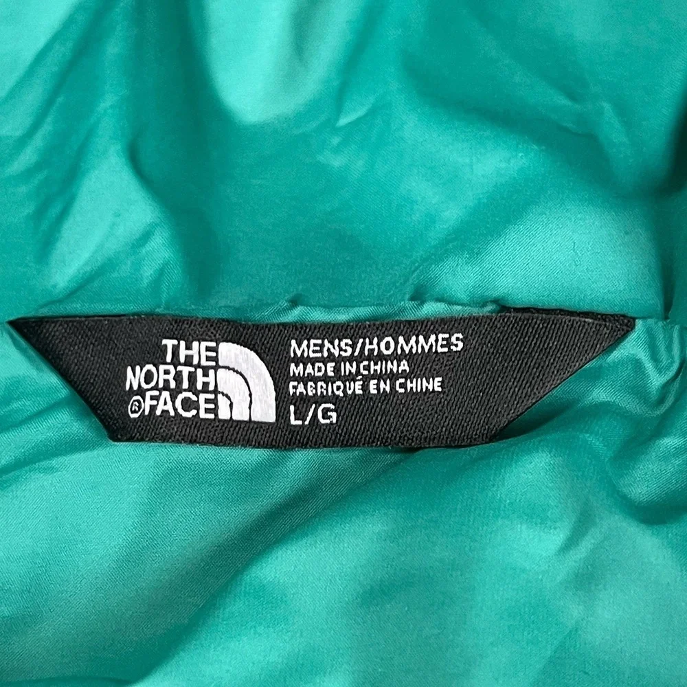 The North Face Men's 550 Goose Down Puffer Jacket Beacon Parka Coat Sz L Gray